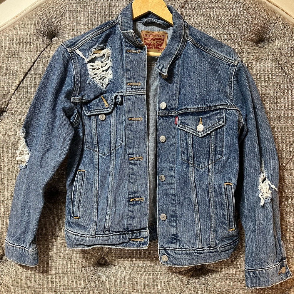 Levi Distressed Denim Jacket